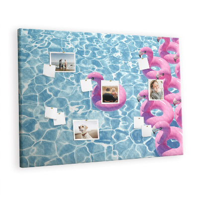 Prikbord Opblaasbare flamingo's