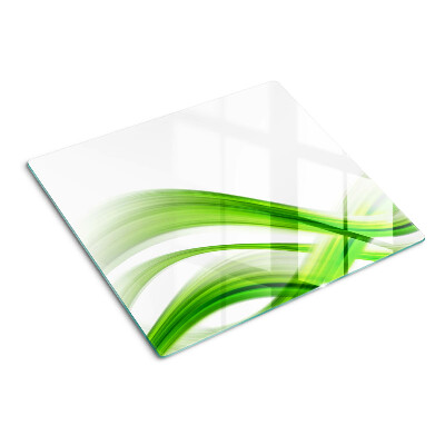 Glazen snijplanken Groene abstracte golven