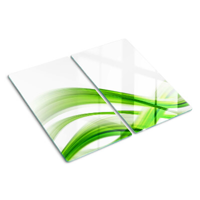 Glazen snijplanken Groene abstracte golven
