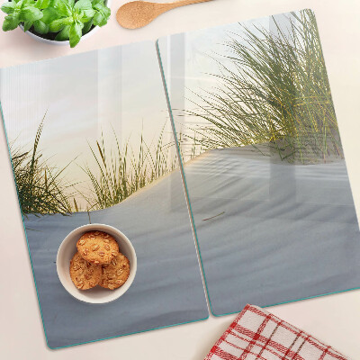 Glazen snijplanken Groen gras tegen de lucht