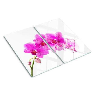 Snijplanken glas Orchideeën in tinten roze