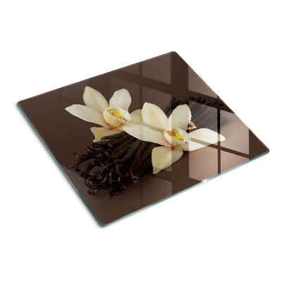 Glazen snijplanken Orchideeën en vanillestokjes