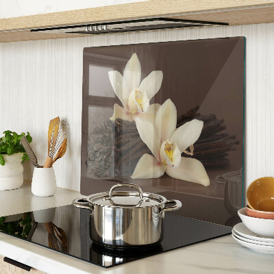Glazen snijplanken Orchideeën en vanillestokjes