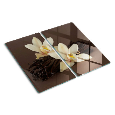 Glazen snijplanken Orchideeën en vanillestokjes