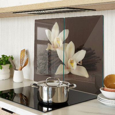 Glazen snijplanken Orchideeën en vanillestokjes