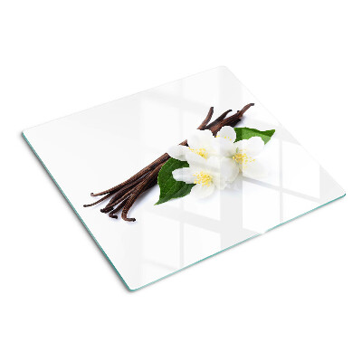 Glazen snijplanken Vanillebloemen en -peulen