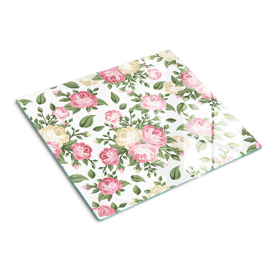 Glazen snijplanken Bloemenpatroon van rozen