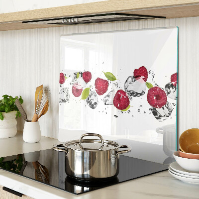 Snijplanken glas Aardbeien met ijs