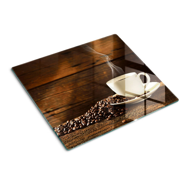 Glazen snijplanken Koffie en een kopje