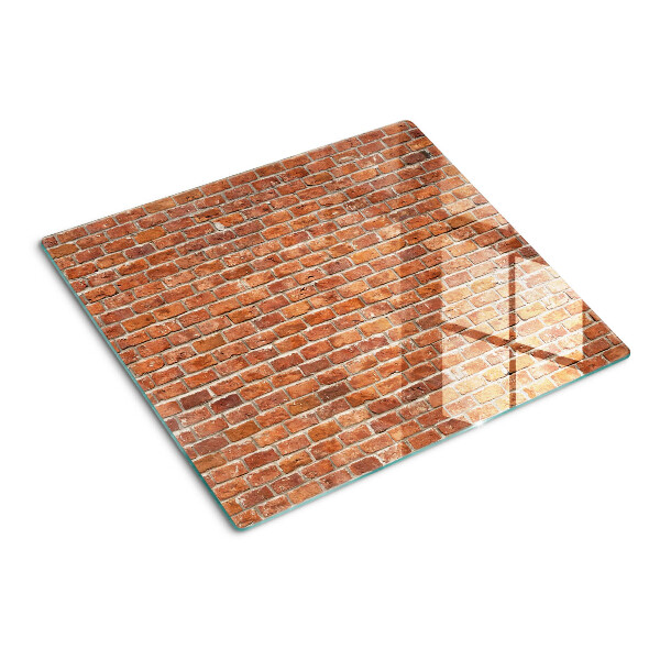 Glazen snijplanken Bakstenen muur