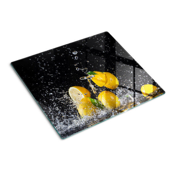 Snijplanken glas Citroenen in water