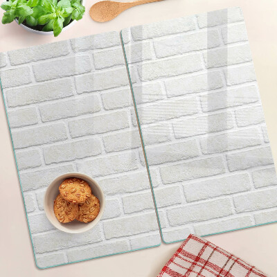 Glazen snijplanken Bakstenen muur