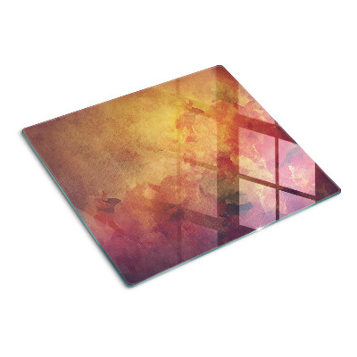 Snijplanken glas Bloemenmotief in pastelkleuren