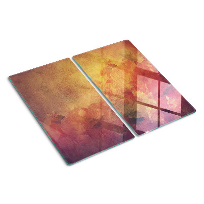 Snijplanken glas Bloemenmotief in pastelkleuren