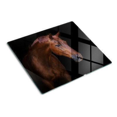 Glazen snijplanken Portret van een paard