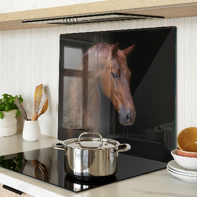 Glazen snijplanken Portret van een paard