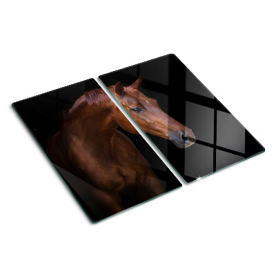 Glazen snijplanken Portret van een paard