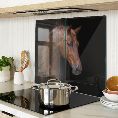 Glazen snijplanken Portret van een paard