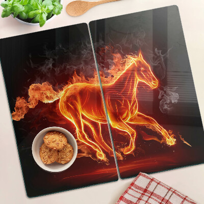 Snijplanken glas Brandend paard