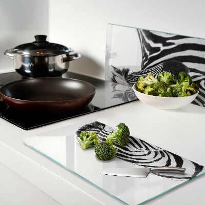 Snijplanken glas Zebra met zwart-witte strepen