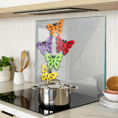 Glazen snijplanken Kleurrijk vlindermotief