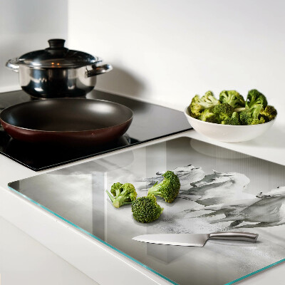 Snijplanken glas Paarden in het water
