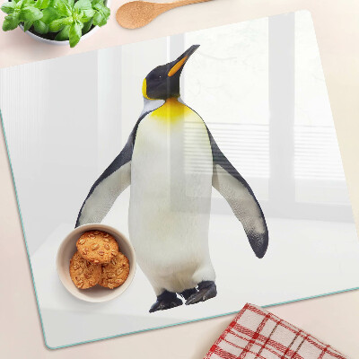 Snijplanken glas Pinguïn op het ijs