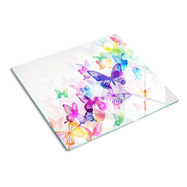 Snijplanken glas Kleurrijk vliegende vlindermotief