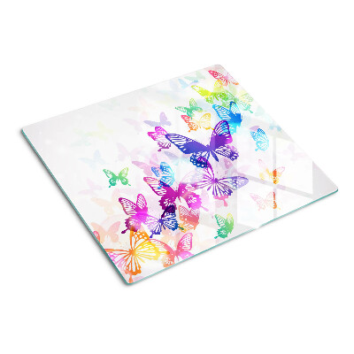 Snijplanken glas Kleurrijk vliegende vlindermotief