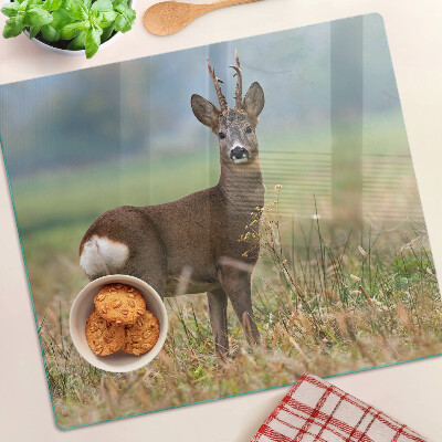 Glazen snijplanken Reeën in natuurlijke habitat