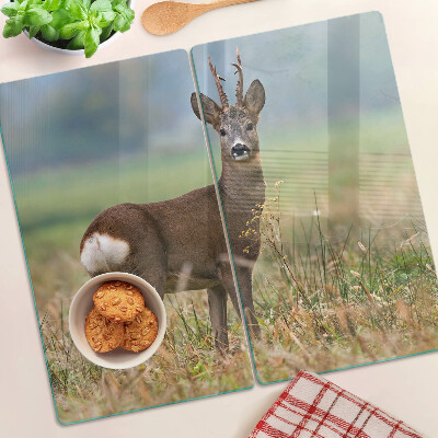 Glazen snijplanken Reeën in natuurlijke habitat
