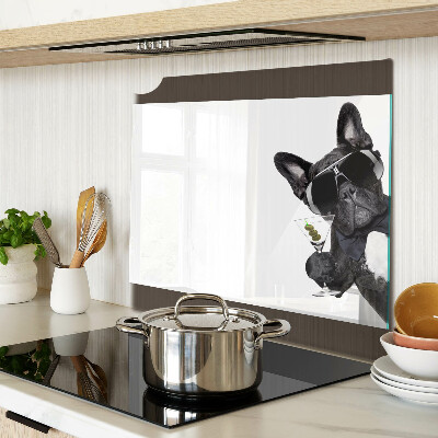 Snijplanken glas Hond met zonnebril
