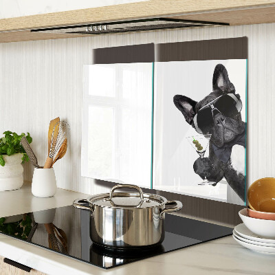 Snijplanken glas Hond met zonnebril