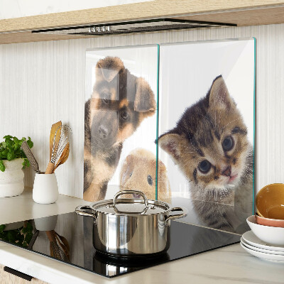 Glazen snijplanken Honden, katten, konijnen