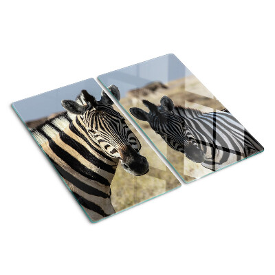 Glazen snijplanken Zebra's in hun natuurlijke habitat