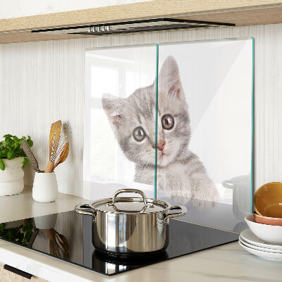 Snijplanken glas Kitten met grote ogen