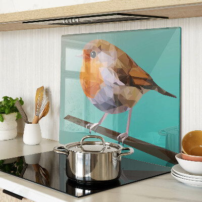 Snijplanken glas Laag poly vogel