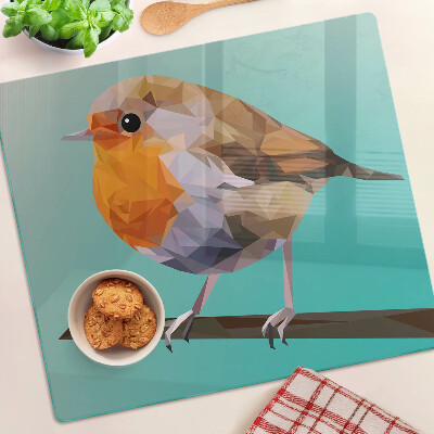 Snijplanken glas Laag poly vogel