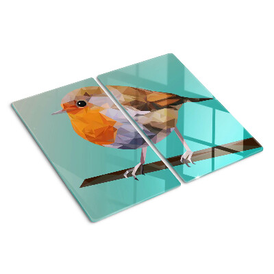 Snijplanken glas Laag poly vogel