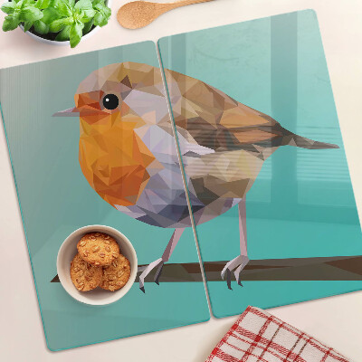 Snijplanken glas Laag poly vogel