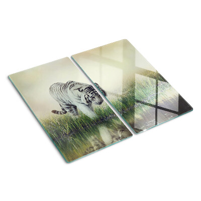 Snijplanken glas Tijger in het gras