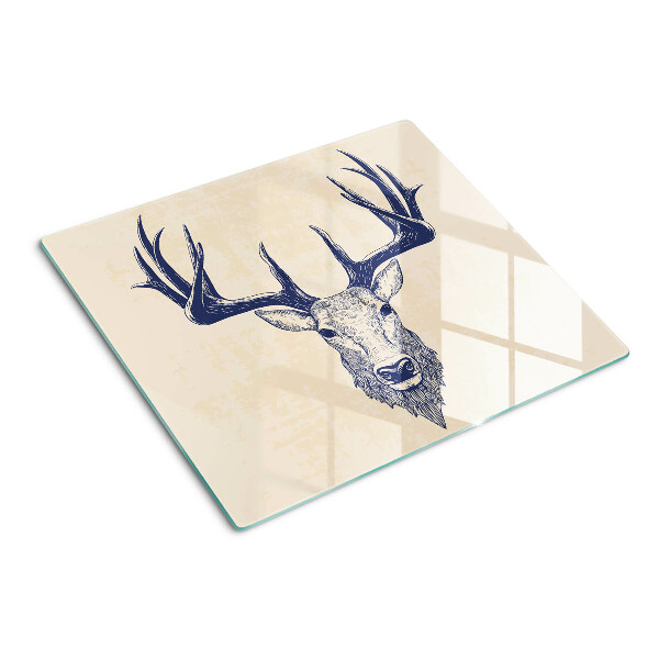 Snijplanken glas Eland met gewei