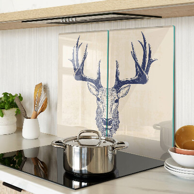 Snijplanken glas Eland met gewei