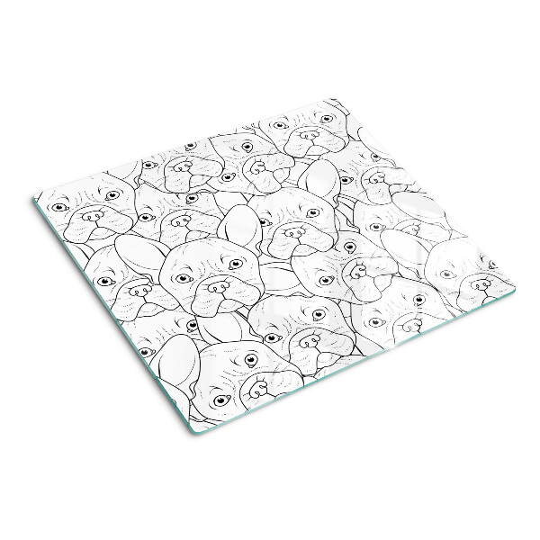 Snijplanken glas Franse Bulldog Honden