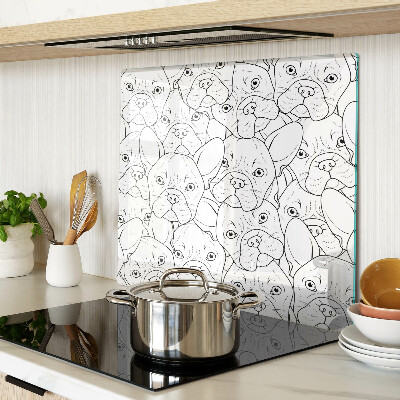 Snijplanken glas Franse Bulldog Honden