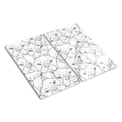 Snijplanken glas Franse Bulldog Honden