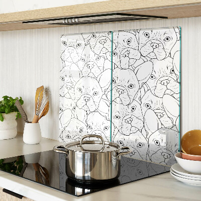 Snijplanken glas Franse Bulldog Honden