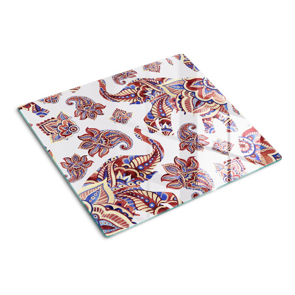 Glazen snijplanken Paisleypatroon met bloemen