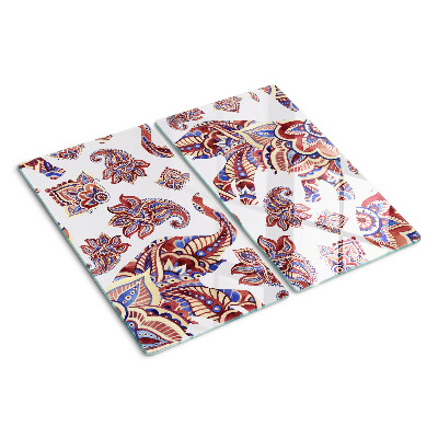 Glazen snijplanken Paisleypatroon met bloemen