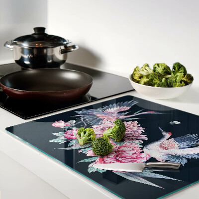 Snijplanken glas Bloemen en vogels